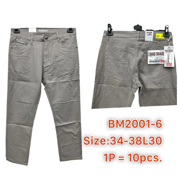 Spodnie męskie jeans Roz 34-38, 1 Kolor .Paczka 10 szt